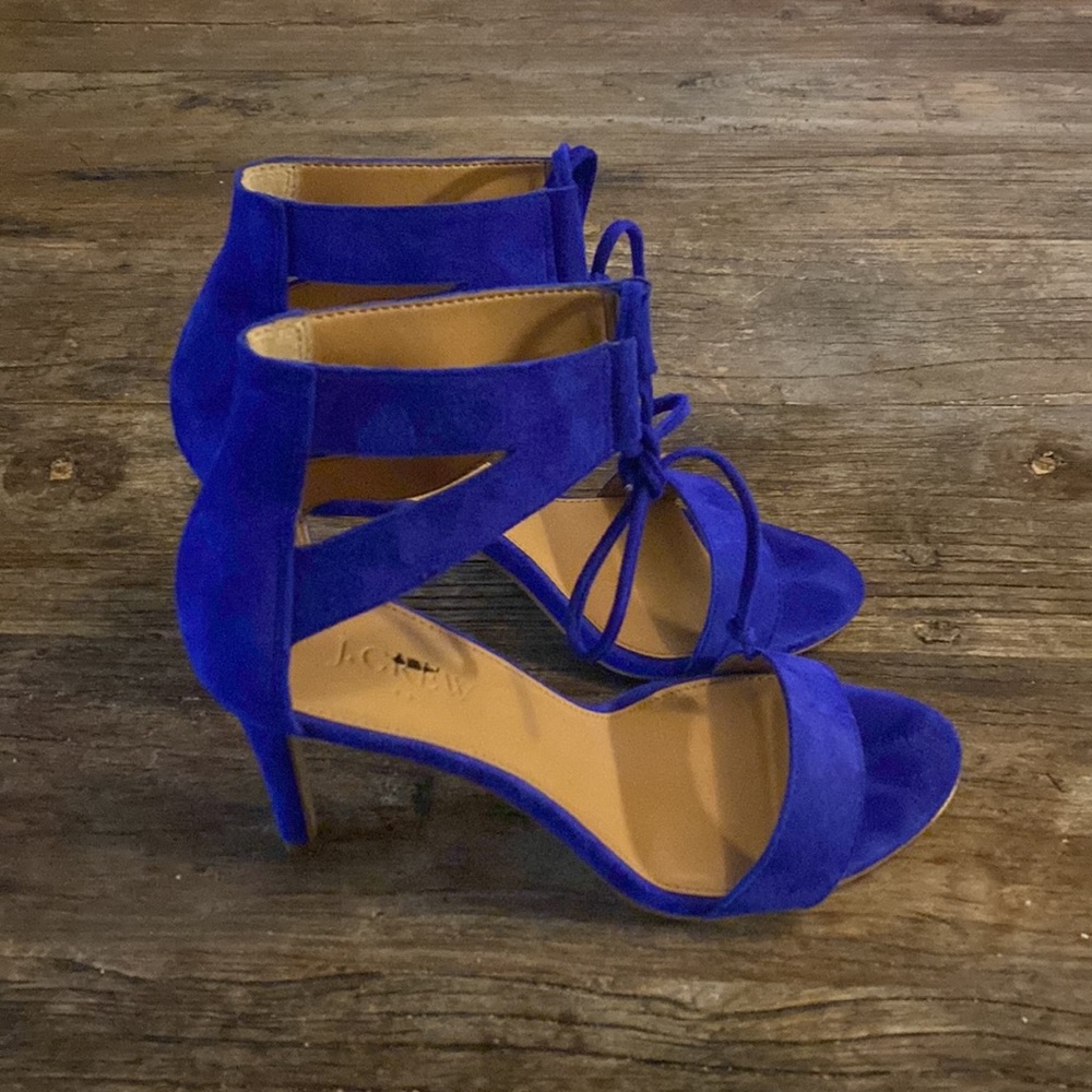 J. Crew Factory Suede Strappy Heels_6